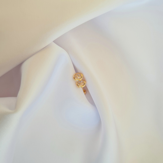 Broqueles biselados con circonias