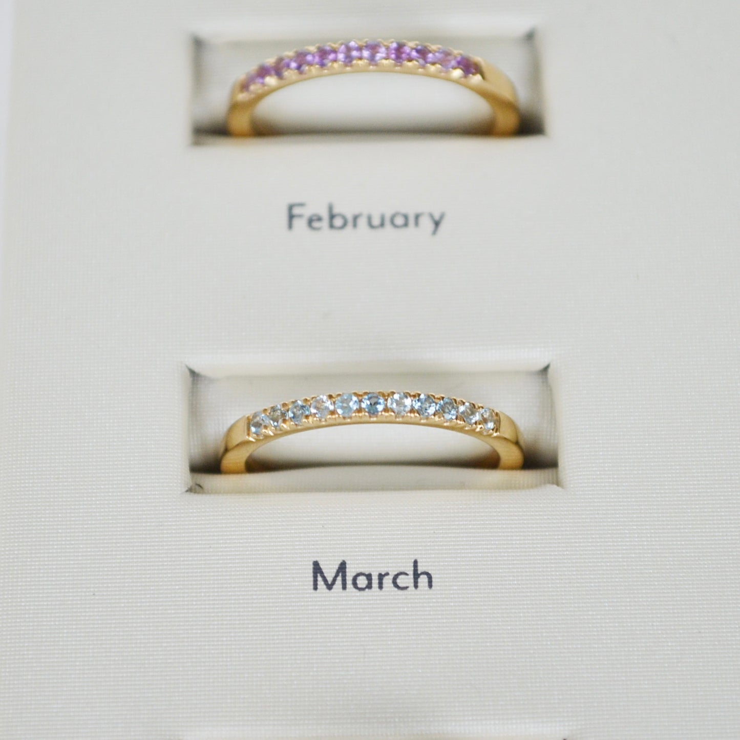 Churumbela de Aguamarina en oro 14k piedra del mes de Marzo