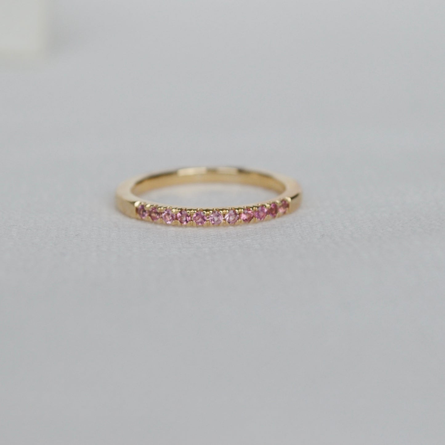 Churumbela de Turmalina en oro 14k piedra del mes de Octubre