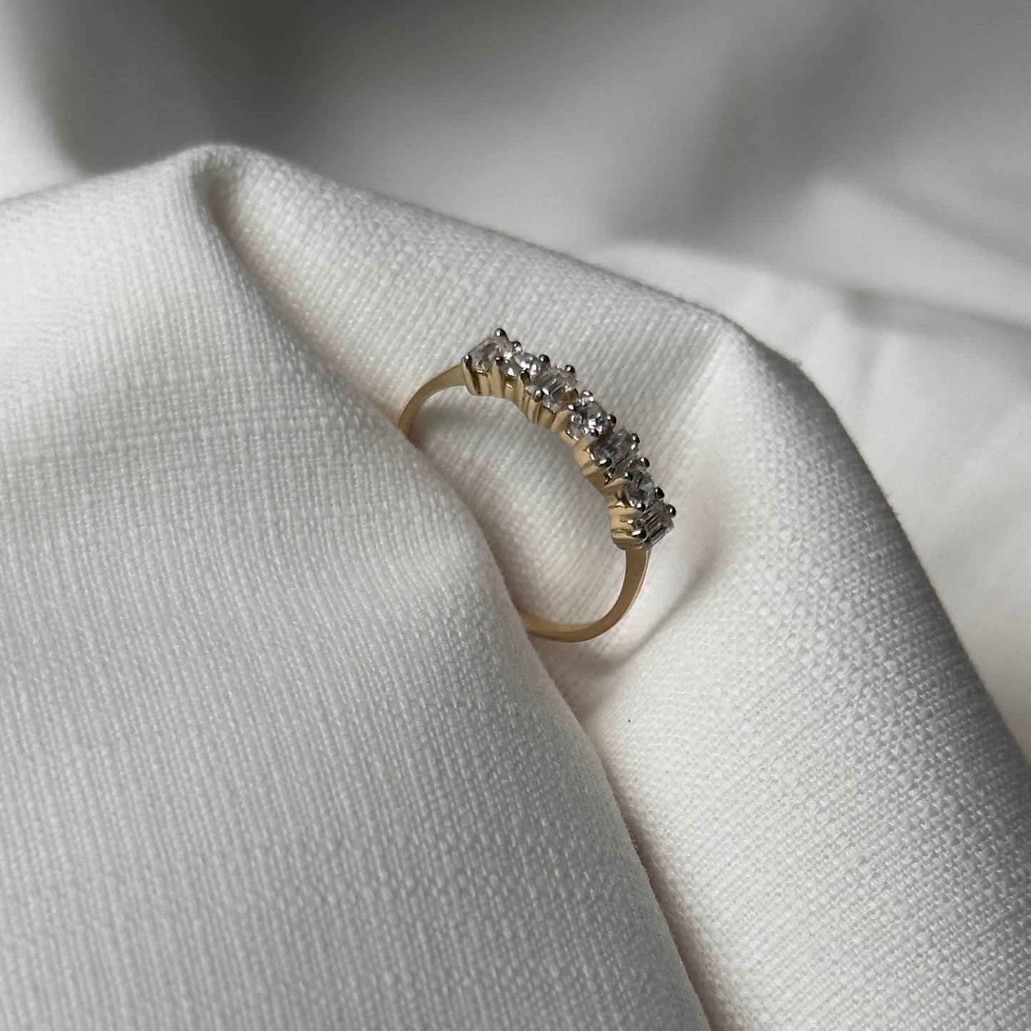 Churumbela con circonias oro de 14k