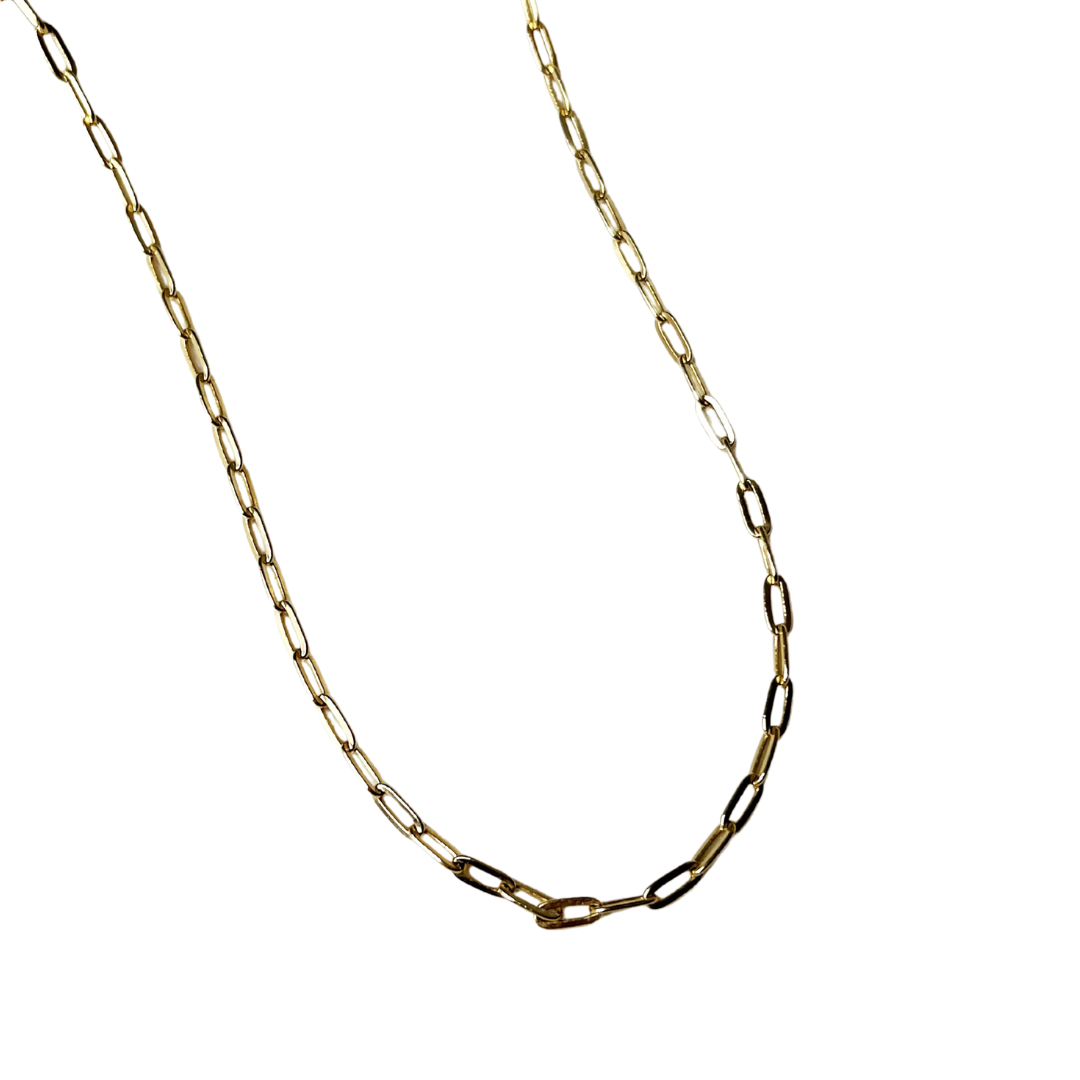 Cadena Paper clip 14k