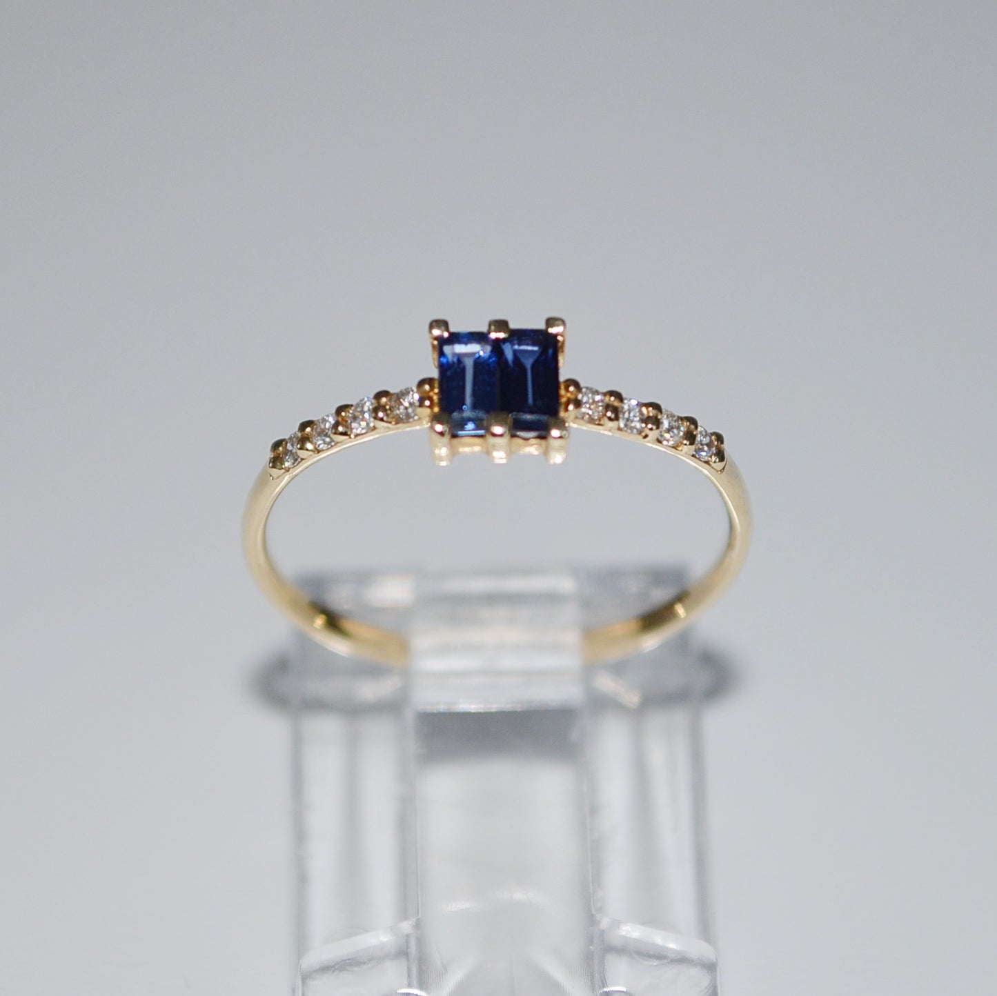 Anillo doble Zafiros con diamantes