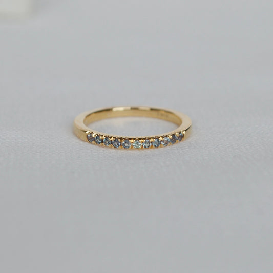 Churumbela de Alejandritas en oro 14k piedra del mes de Junio