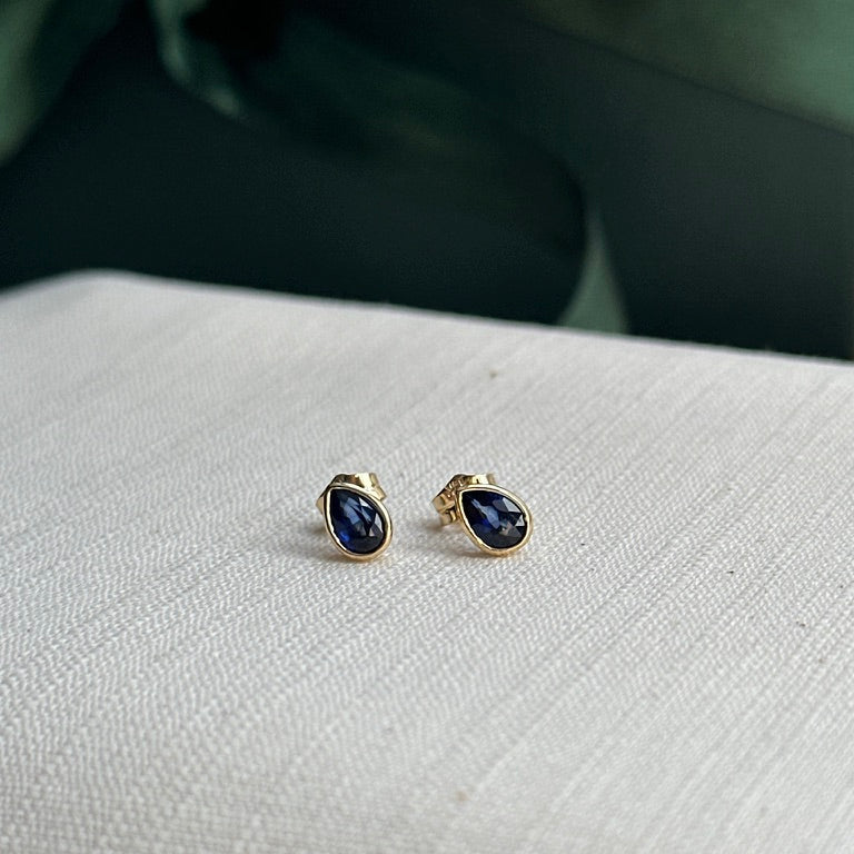 Aretes de Zafiro corte pera