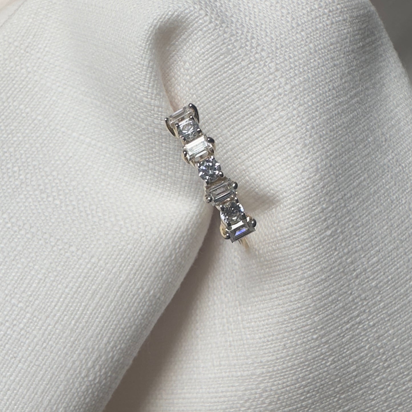 Churumbela con circonias oro de 14k